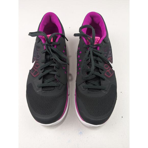 Nike Women's Flex 2015 Run Sneakers - Fuchsia/Anthracite - Picture 3 of 6